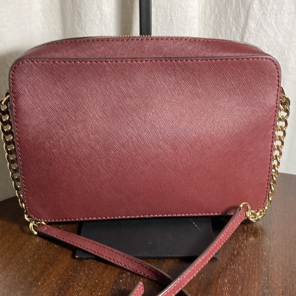MICHAEL KORS CROSSBODY Mk jet set BURGANDY - Picture 5 of 6